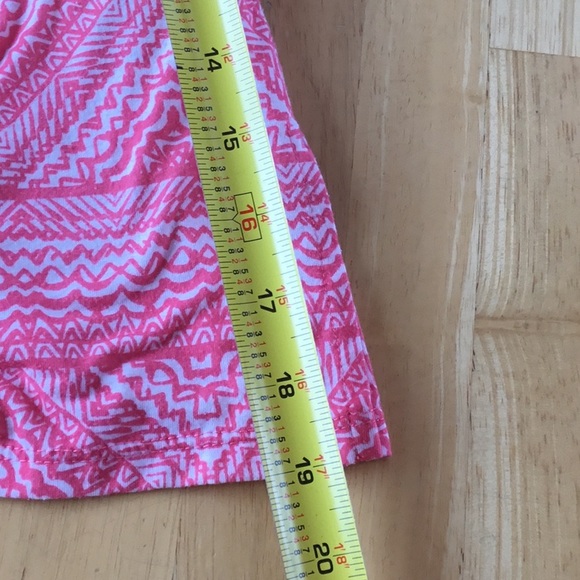 Woman’s loose-fitting top by erika, peachy pink ikat print, size XL - Picture 13 of 16